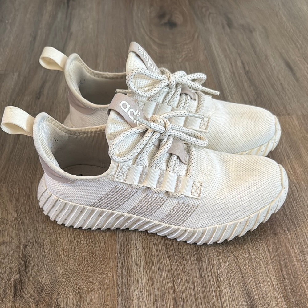 Adidas Cream Kaptir Flow Sneakers - Picture 2 of 9